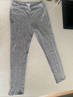 Simons Gray Plaid Knit Leggings